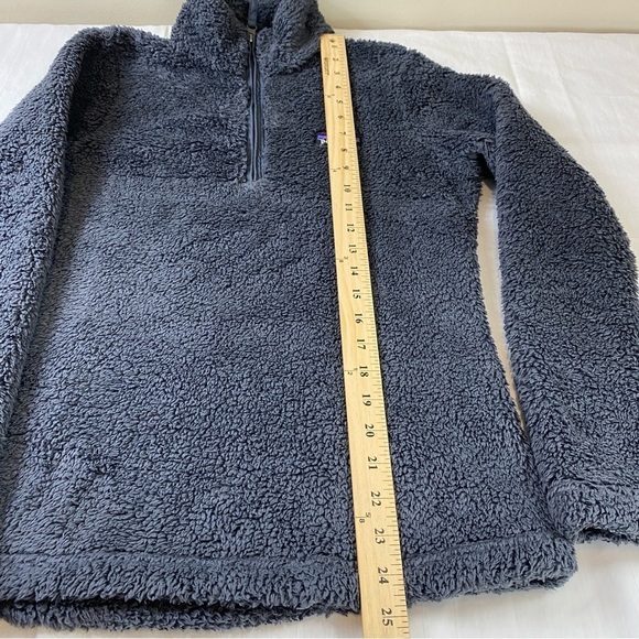 Patagonia Women's Gray Los Gatos Teddy Fleece 1/4 Zip Jacket Coat Sz XS - Picture 9 of 11